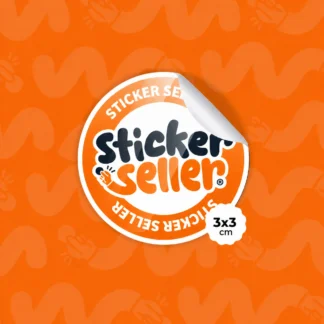 Sticker Circular 3x3cm Personalizado