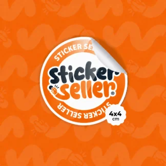 Sticker Circular 4x4cm Personalizado