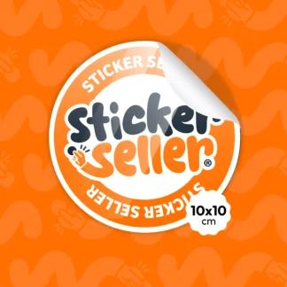 Sticker Circular 10x10cm Personalizado