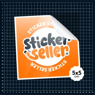 Sticker Cuadrado 5x5cm Personalizado