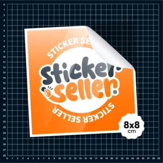 Sticker Cuadrado 8x8cm Personalizado