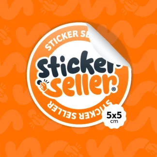 Sticker Vinilo Circular 5x5cm Personalizado