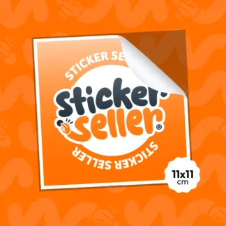 Sticker Vinilo Cuadrado 11x11cm Personalizado