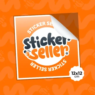Sticker Vinilo Cuadrado 12x12cm Personalizado