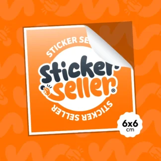 Sticker Vinilo Cuadrado 6x6cm Personalizado
